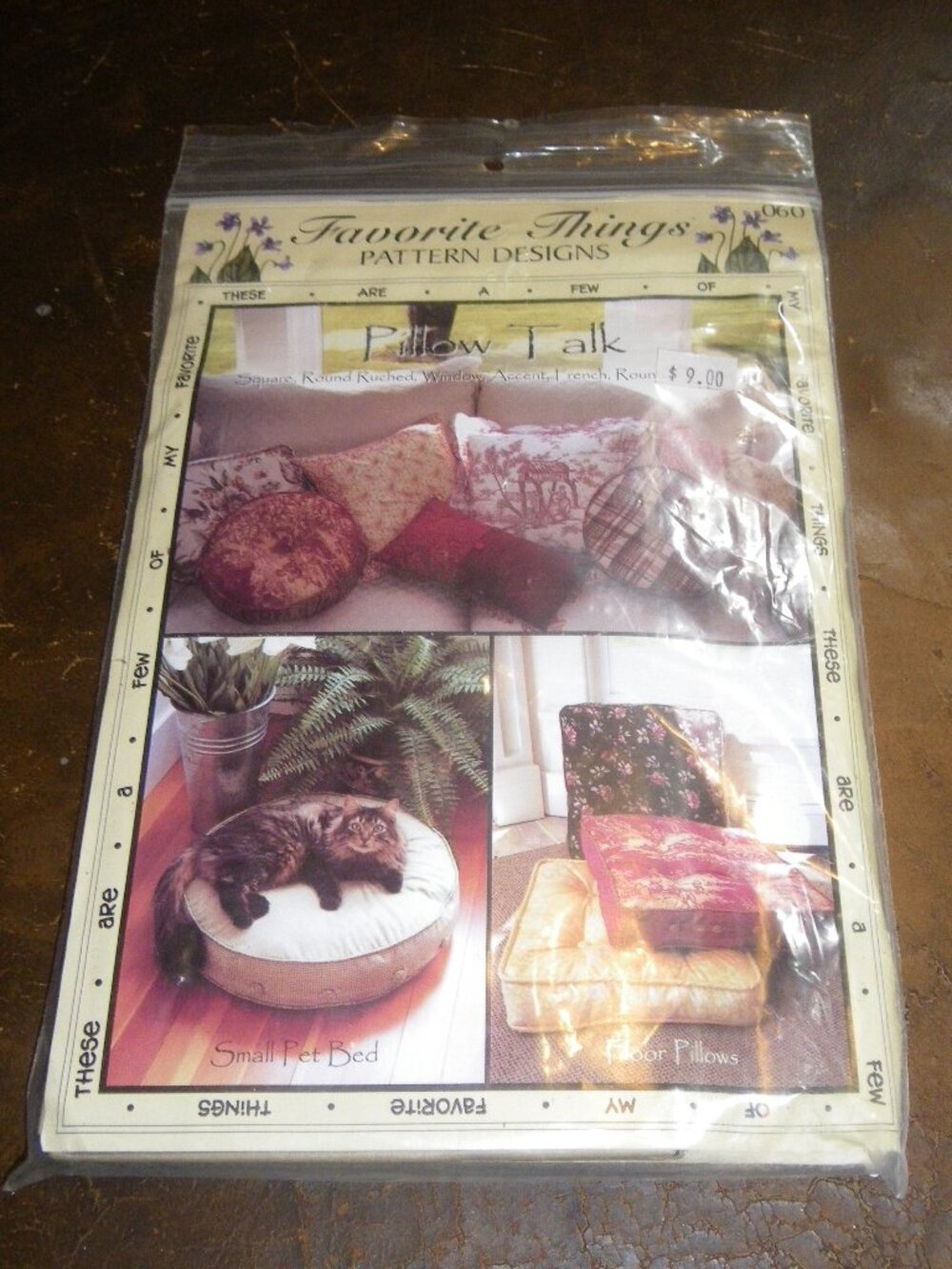 2002 Favorite Things Pattern Designs Pillow Talk Brand New Uncut